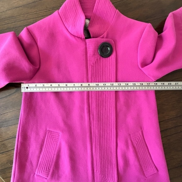 Kensie 3/4 sleeve full zip vibrant pink jacket with pockets size small - Picture 13 of 16